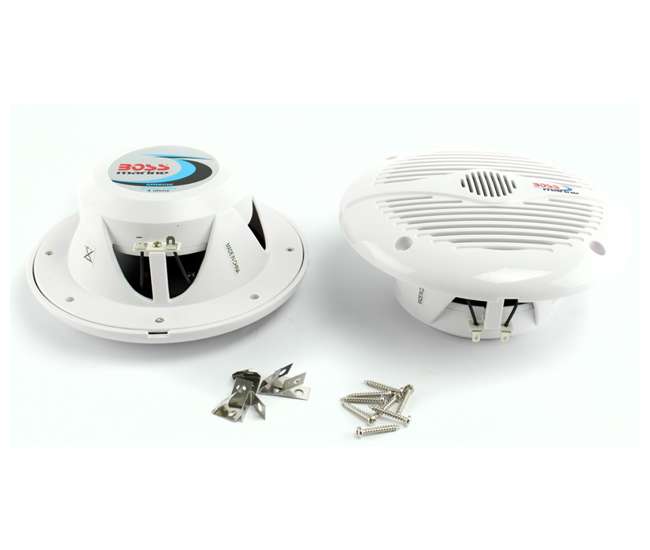MR60W Boss Audio 6.5" 2-Way 200W Marine Speakers (White) | MR60W