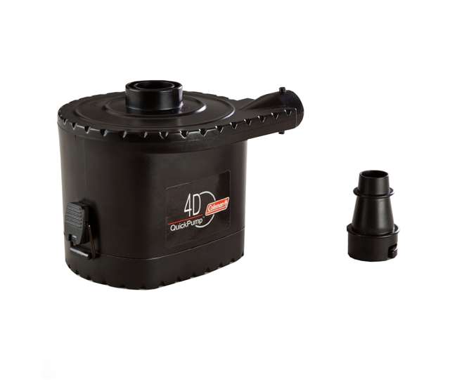 Coleman Queen Frame Airbed Cot with Side Tables and 4D Air Pump