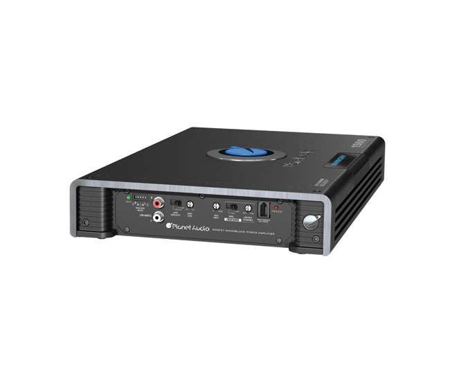 AC15001M + AKS8 Planet Audio AC1500.1M 1500W Mono Amplifier with 8 Ga Amp Kit