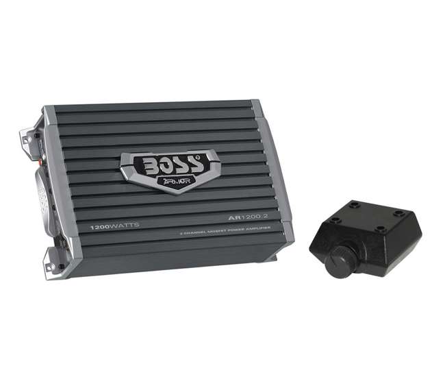 AR12002 + KIT2 Boss AR12002 1200W 2 Channel Amplifier + 8 Gauge Amp Install Kit (Package)