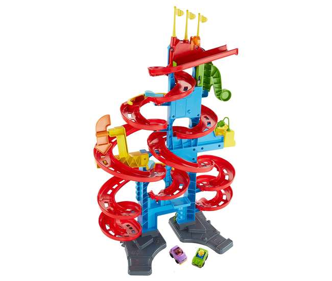 GGD39 Fisher-Price Little People Take Turns Skyway 3 Foot Tall Kid's Racer Toy Playset