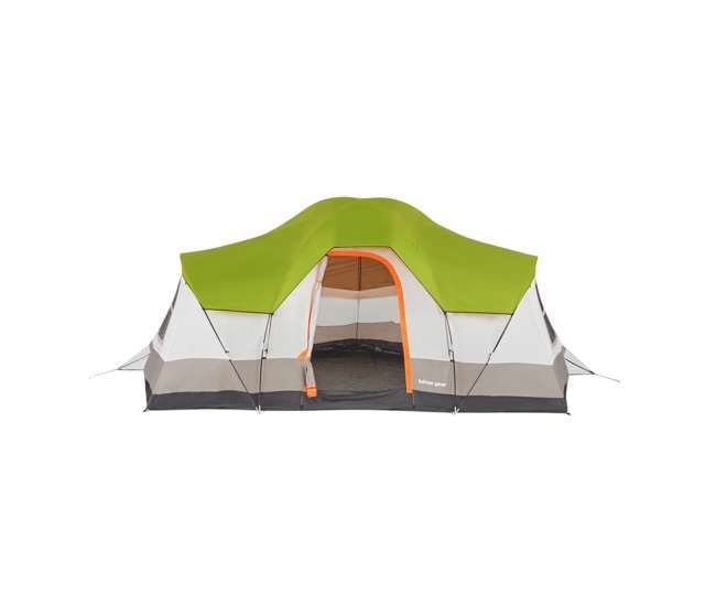 TGT-OLYMPIA-10-B Tahoe Gear Olympia 10 Person 3 Season Outdoor Camping Tent, Green and Orange