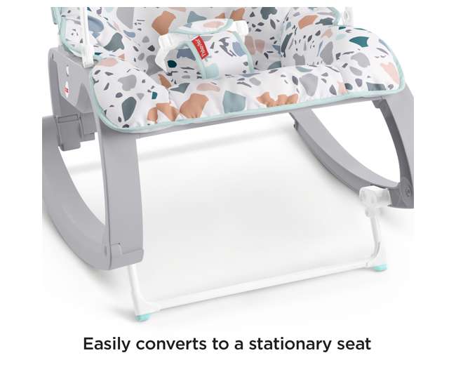 GHY58 Fisher Price Infant to Toddler Portable Deluxe Baby Seat Rocker, Pacific Pebble