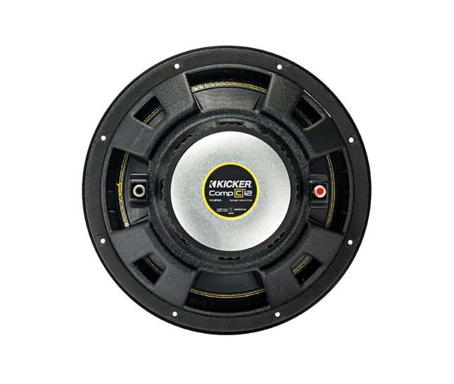 QDODGE124DOOR + 2 x44CWCS124+R1100M+4GAMPKIT-SFLEX 2 Kicker 12-Inch 600W Subwoofers w/ Dodge Ram Quad Cab '02- 12-Inch Box with Amp with Wiring (Pair)
