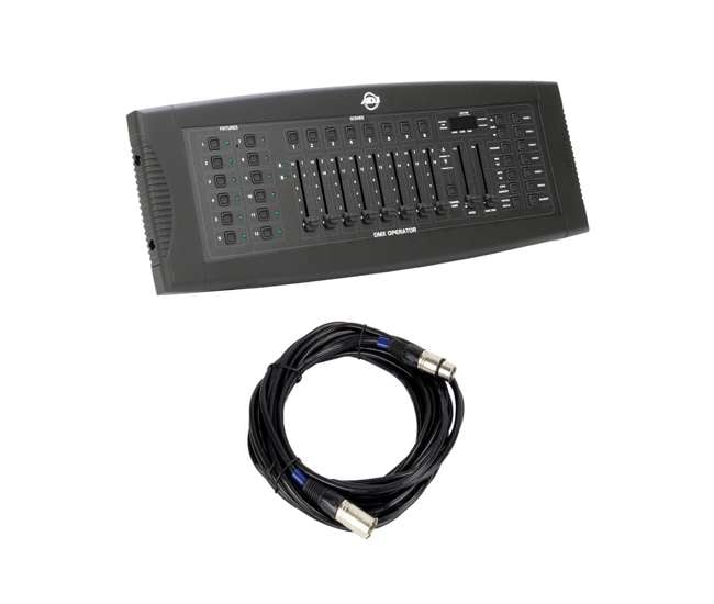 DMX-OPERATOR + DMX3P25FT American DJ DMX Operator Controller + Chauvet DJ 25 Foot 3 Pin DMX Cable
