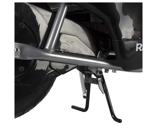 15130601 + 97778 Razor Pocket Mod Electric Retro Scooter, Black (2 Pack) + Helmet