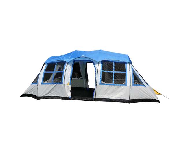 TGT-PRESCOTT-12-B Tahoe Gear Prescott 12 Person Instant Family Camping Cabin Tent, Blue(For Parts)