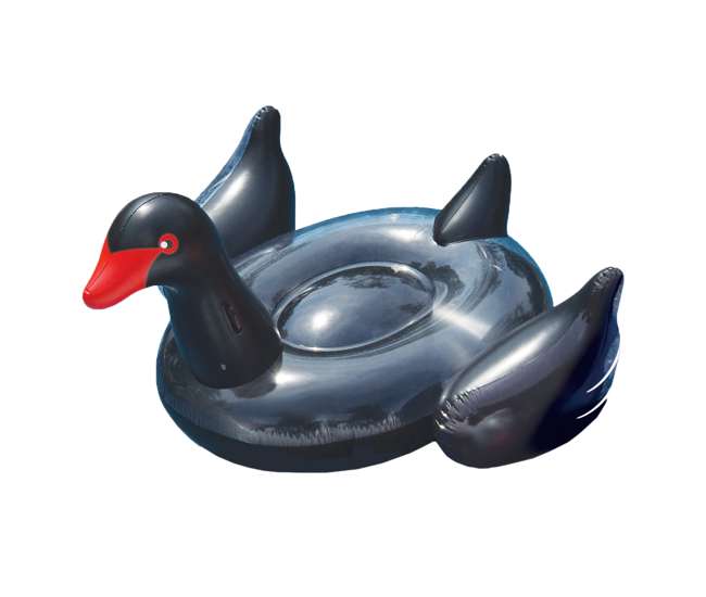 swimline giant inflatable ride on 75 inch black swan float swimline giant inflatable ride on 75 inch black swan float