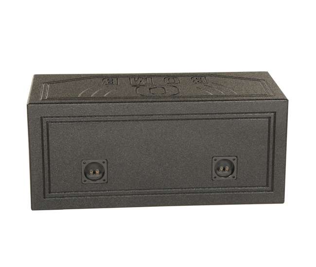 AC12D + QBOMB12V + AC15001M + AKS8 Planet Audio 12-Inch 1800W Subwoofers with Vented Lined Box Enclosure, Amp and Wiring Kit