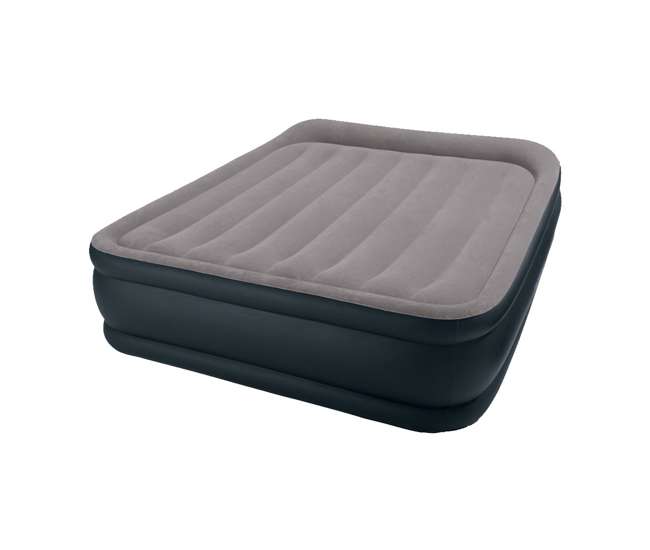 Intex Deluxe Pillow Rest Air Bed with BuiltIn Pump, Queen 67737E