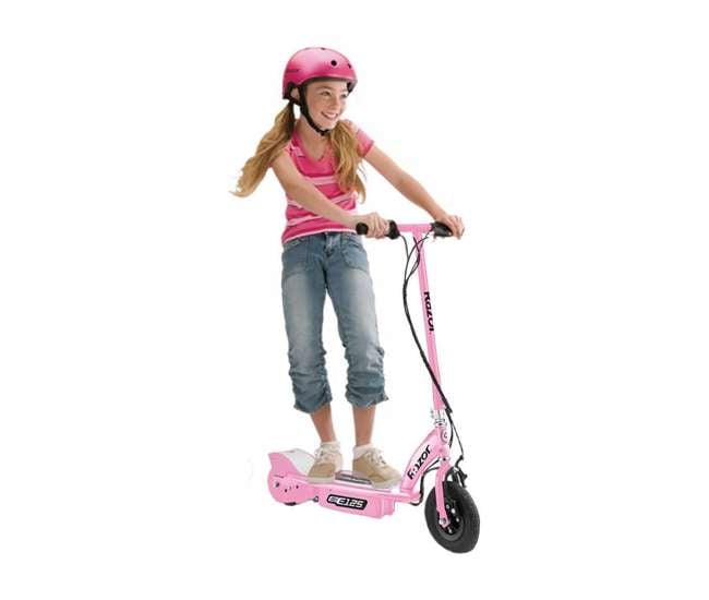 13111163 + 13111240 Razor Electric Motorized Kids Scooters, 1 Pink & 1 Blue