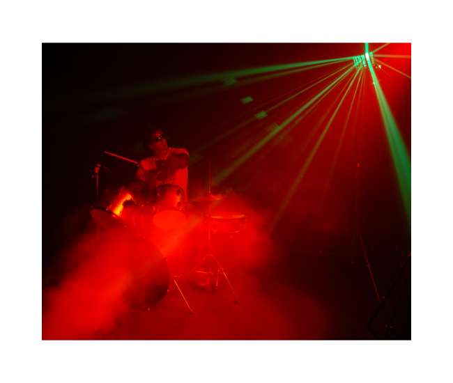 H1302 + FJU + DJBANK Chauvet Fog Machine & Fog Smoke Juice Fluid W/ Sound Active Light Strip