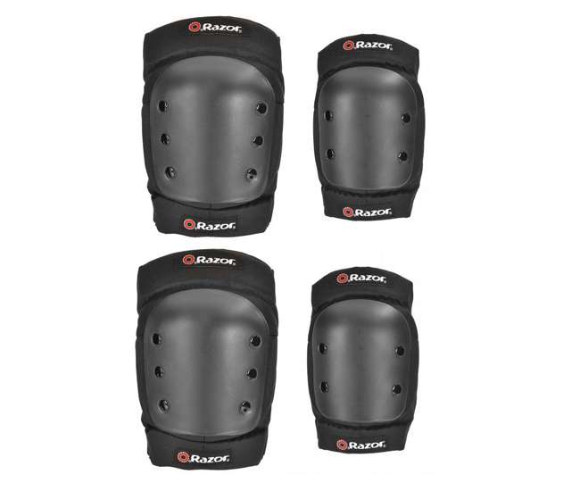 13113697 + 97778 + 96785 Razor E300 Electric Scooter (Red) with Helmet, Elbow and Knee Pads