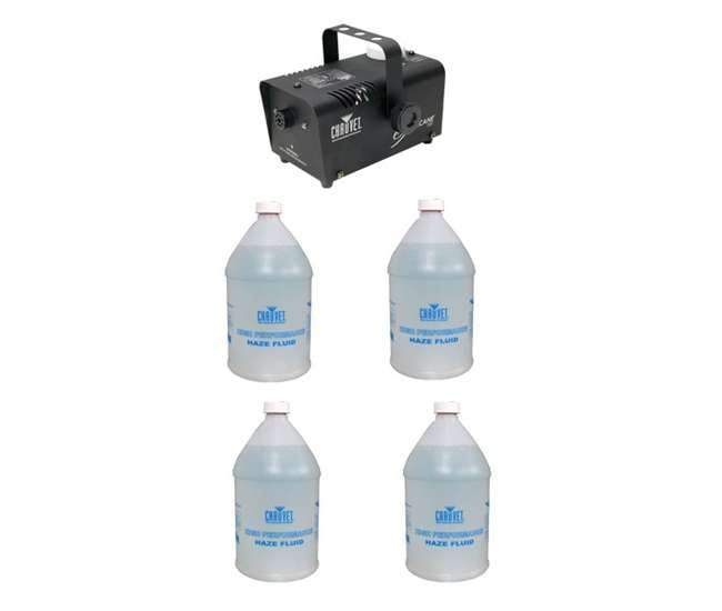 H700 + 4 x HJU NEW CHAUVET HURRICANE H700 Fog/Smoke Machine + 4g Fluid