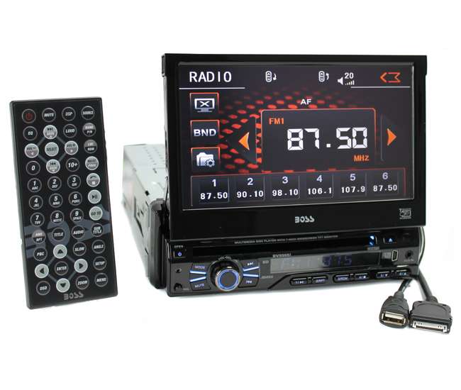 Boss BV9965I 7Inch FlipOut Touchscreen TFT DVD/MP3/CD AM/FM Receiver