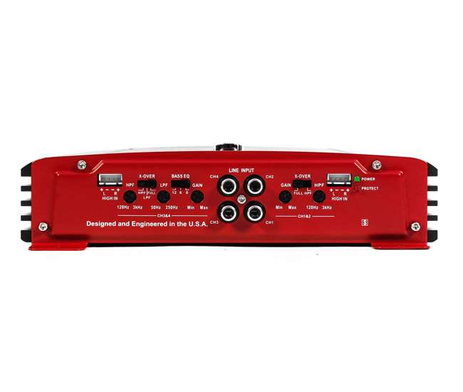 PX-1000.4 + AKS8 Crunch PX-1000.4 4 Channel 1000W Amp Stereo Amplifier with Wiring Kit