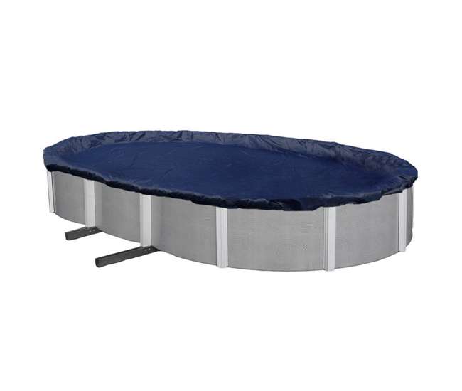 Swimline 18x34 Oval Above Ground Pool Cover 3 Air Pillows