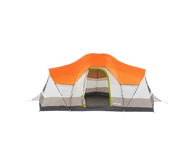 TGT-OLYMPIA-10-B Tahoe Gear Olympia 10 Person 3 Season Outdoor Camping Tent, Orange and Green