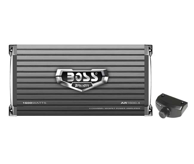 AR16004 + AKS8 Boss Audio AR1600.4 1600W 4 Channel Amplifier with 8 Ga Amp Kit