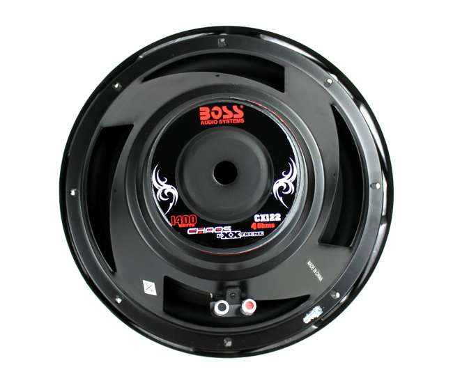 CX122 + AR1500M + AKS8 + QSMBASS12 Boss 12-Inch 1400W Subwoofers + 1500W Mono Amplifier + Amp Kit + Subwoofer Box