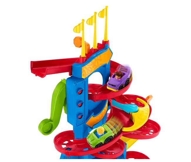 GGD39 Fisher-Price Little People Take Turns Skyway 3 Foot Tall Kid's Racer Toy Playset