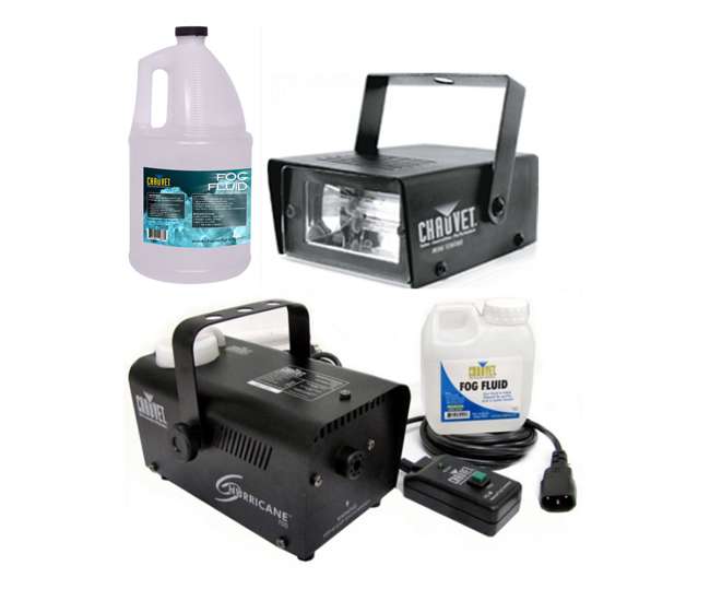 MINISTROBE-LED + H700 + FJU Chauvet CH-730 Ministrobe Light + H700 Fog Machine + Fog Fluid