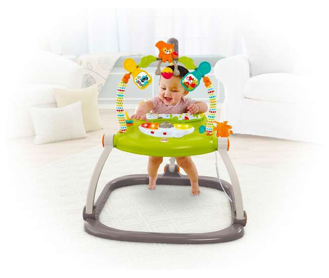 CBV62 Fisher Price Woodland Friends Baby Jumperoo Infant Play Bouncer (Open Box)
