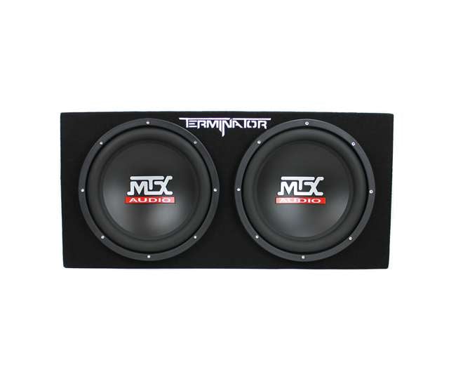 TNE212D + AC15001M + AKS8 Mtx TNE212D 12-Inch 1200W Dual Loaded Subwoofers Audio with Box with Planet Amp with Kit (Package)