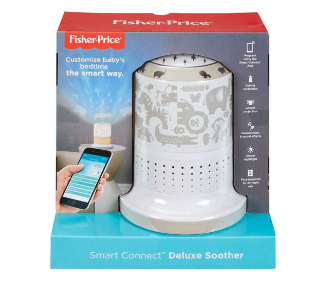 DYW47-U-A Fisher Price Smart Connect Light Projector Sound Machine Soother (Open Box)