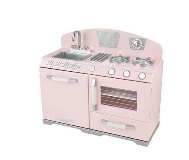 Kidkraft Pink Retro Kitchen Stove Amp Oven Girls Play Set