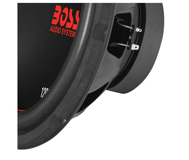 CXX124DVC + QSMBASS12 + R1100M + AKS8 Boss Chaos 12-Inch 1200W Subwoofer (Pair) with Box, Mono Amp & Wiring