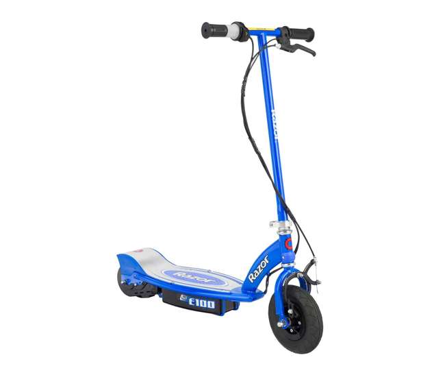 13111163 + 13111240 Razor Electric Motorized Kids Scooters, 1 Pink & 1 Blue