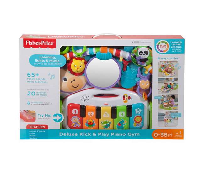 fisher price deluxe kick and play gym