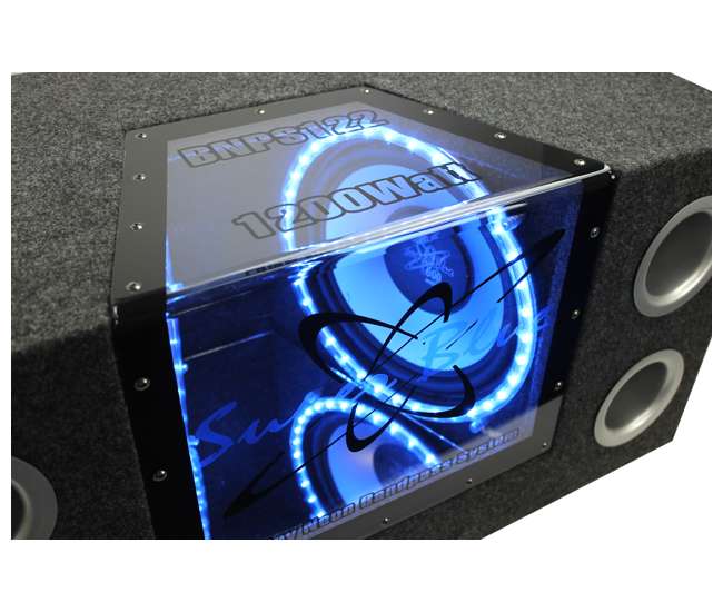 BNPS122 + R1100M + AKS8 Pyramid BNPS122 12-Inch 1200W Subwoofer with Box + 1100W Mono Amp + Amp Kit