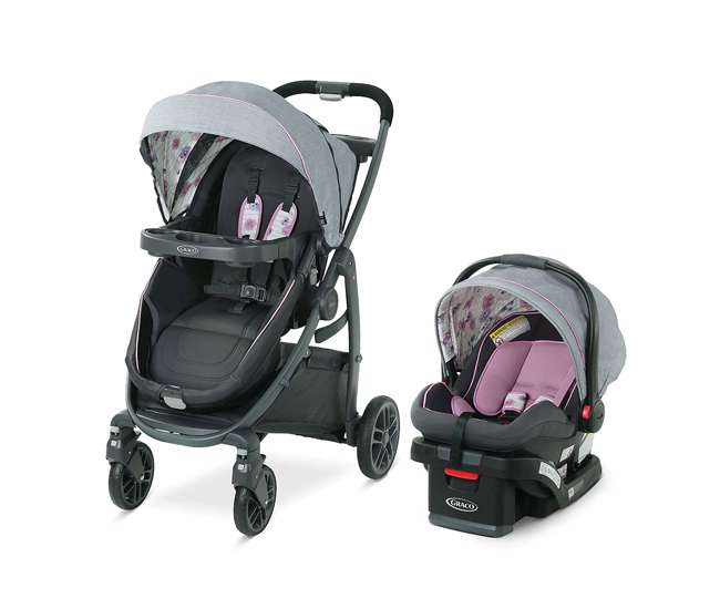 2083434 Graco Modes Bassinet Baby Stroller & Infant Car Seat Travel System, Carlee Pink