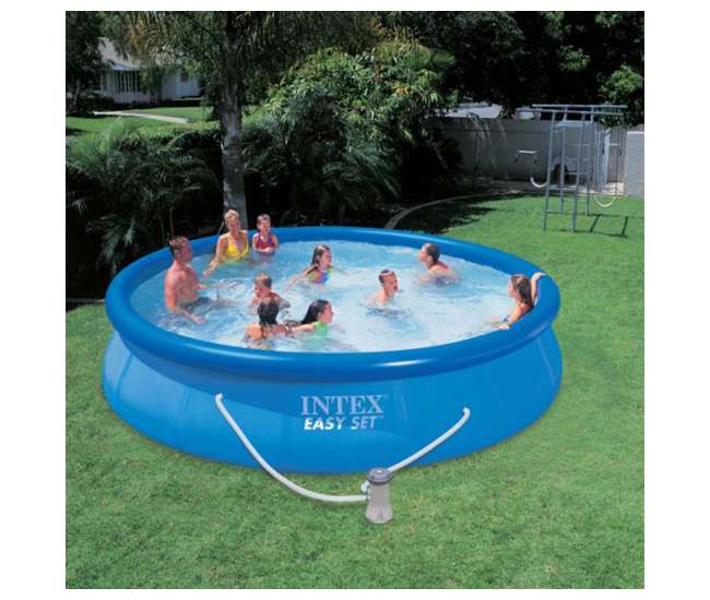 26700EH + 28030E + 28637EG + 2 x 29007E Intex Above Ground Swimming Pool w/ Cartridge Filter Pump, 2 Filters & Cover