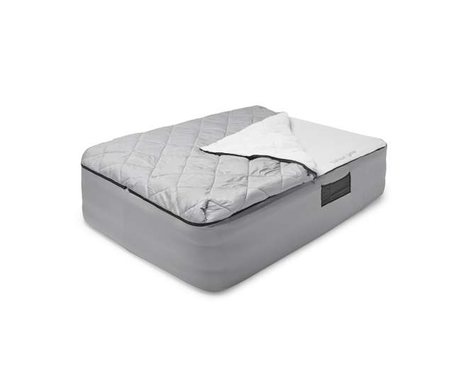 TGT-BEDKIT-2 Tahoe Gear Queen Size Quilted Fitted Sheet Cover & Blanket for Air Mattresses