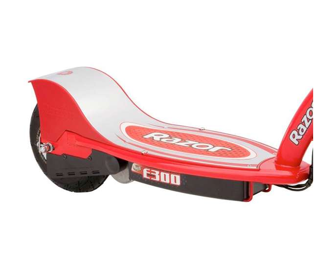 13113697 + 97778 + 96785 Razor E300 Electric Scooter (Red) with Helmet, Elbow and Knee Pads