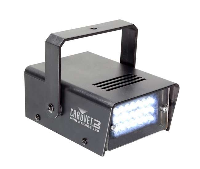 BLACK-24BLB + MINISTROBE-LED + H700 American DJ BLACK-24BLB 24" UV Blacklight + CHAUVET Strobe Light + H700 Fog Machine
