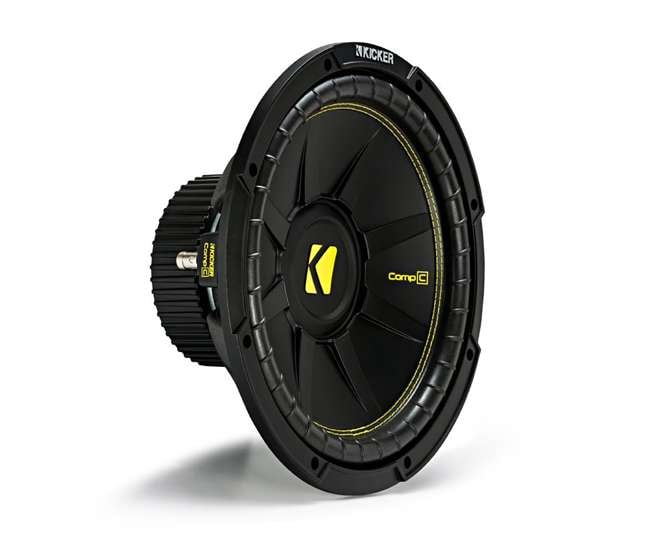 QDODGE124DOOR + 2 x44CWCS124+R1100M+4GAMPKIT-SFLEX 2 Kicker 12-Inch 600W Subwoofers w/ Dodge Ram Quad Cab '02- 12-Inch Box with Amp with Wiring (Pair)