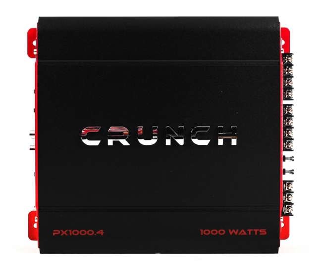 PX-1000.4 + PX-1000.2 + AKS8 Crunch 4 Channel 1000W A/B Amplifier & 2 Channel Amp & Wiring Kit