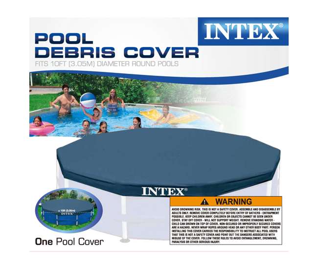 26700EH + 28030E + 28637EG + 2 x 29007E Intex Above Ground Swimming Pool w/ Cartridge Filter Pump, 2 Filters & Cover