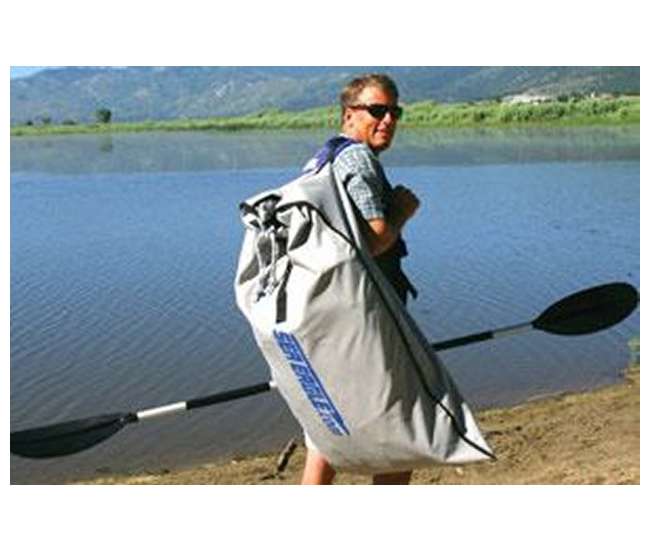 Sea Eagle 370 Pro Kayak 3 Person Inflatable Boat w/ Paddles SE370K