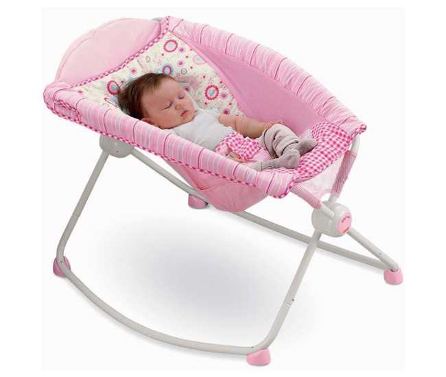 pink fisher price rock n play