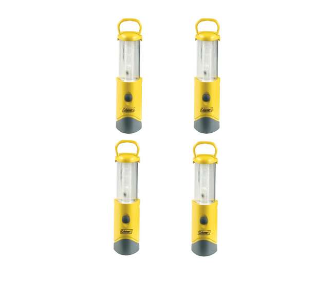 (4) Coleman Camping Portable LED Micropacker Battery Lantern Lights