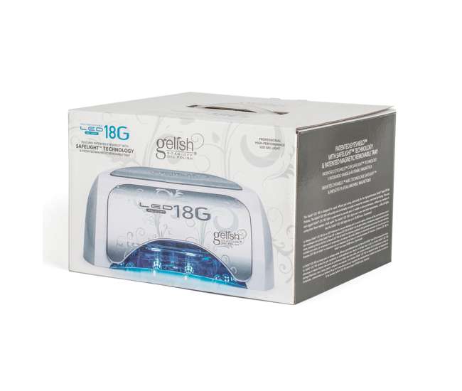 US01379-18GLAMP + 01755-BASIX + 1900116-6PPACK Gelish Professional Gel Nail LED Lamp + Starter Kit + 16 Colors