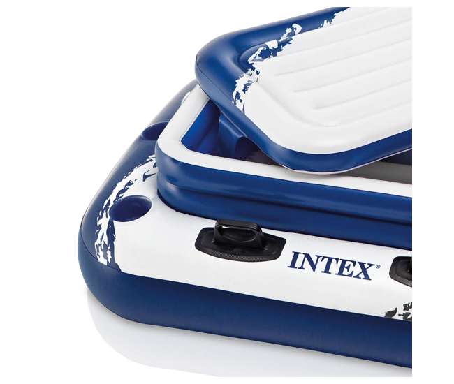 26371EH + 2 x 58821EP + 4 x 58868EP Intex 32' Rectangular Swimming Pool, Beverage Float (2 Pack), & Float (4 Pack)