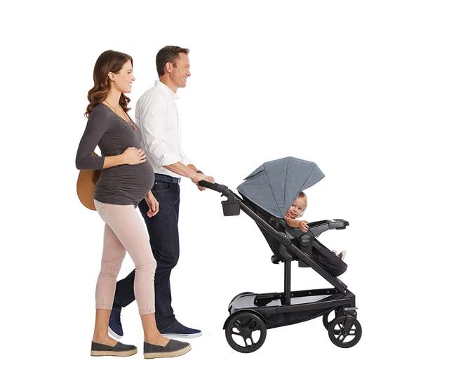 2032495 Graco UNO2DUO Baby Single Double Stroller & Infant Car Seat Travel System, Hazel