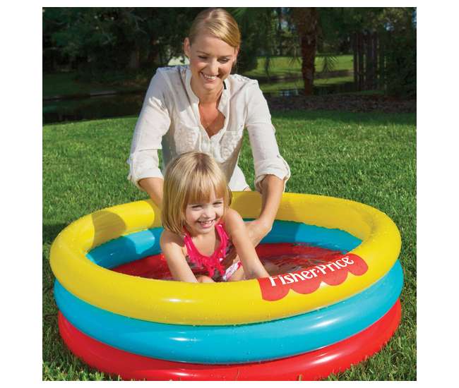 93501E-BW Fisher-Price 3 Ring Fun And Colorful Ball Pit Pool For Ages 2 And Up (Used)