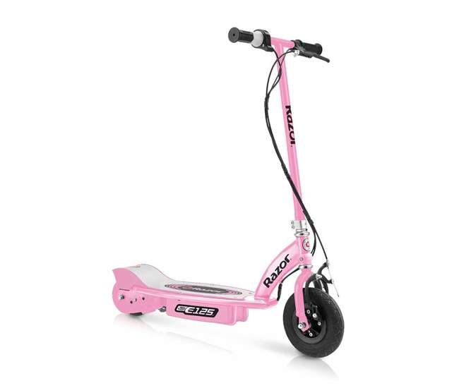 13111163 + 13111240 Razor Electric Motorized Kids Scooters, 1 Pink & 1 Blue